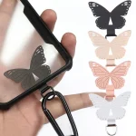 Butterfly Metal Mobile Phone Lanyard Fixing Gasket - Image 2