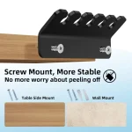 2pcs / Pack Acrylic Data Cable Storage Rack Charging Cable Storage Hook - Image 4