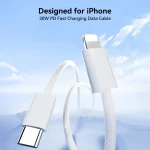 JOYROOM S-A45 30W USB-C / Type-C to 8 Pin Fast Charge Data Cable, Length: 1m, Type-C to 8 Pin - Image 2