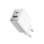 JOYROOM JR-TCF15 30W USB+USB-C / Type-C Fast Charger, EU Plug, UK Plug