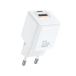 REMAX RP-U26 33W USB+USB-C / Type-C GaN Fast Charging Charger, EU Plug, UK Plug