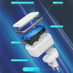 LDNIO A1204Q QC3.0 18W USB Fast Charger with 1m USB to 8 Pin Cable, EU Plug, UK Plug, US Plug - Image 7