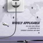 LDNIO A1206C PD27W USB-C / Type-C Fast Charger with 1m Type-C Cable, EU Plug - Image 10