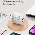 LDNIO Q229 QC3.0 / PD20W USB + Type-C Fast Charger with 1m USB to 8 Pin Cable, EU Plug, UK Plug, US Plug - Image 11
