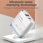 LDNIO Q229 QC3.0 / PD20W USB + Type-C Fast Charger with 1m Type-C to 8 Pin Cable, EU Plug, UK Plug, US Plug - Image 9