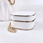 Litchi Texture Earbuds Box Leather Protective Case with Metal Bracelet, For Samsung Galaxy Buds2 / 2 Pro / Pro