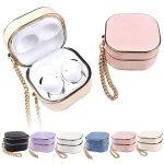 Crocodile Texture Earbuds Box Leather Protective Case with Metal Bracelet, For Samsung Galaxy Buds2 / 2 Pro - Image 2