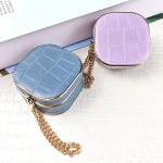 Crocodile Texture Earbuds Box Leather Protective Case with Metal Bracelet, For Samsung Galaxy Buds2 / 2 Pro - Image 6
