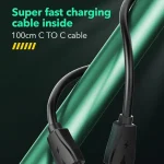 LDNIO Q367 65W GaN 3 x USB-C / Type-C Interface Charger with 1m USB-C / Type-C to USB-C / Type-C Data Cable, EU Plug, UK Plug, US Plug - Image 11