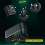 LDNIO Q367 65W GaN 3 x USB-C / Type-C Interface Charger with 1m USB-C / Type-C to USB-C / Type-C Data Cable, EU Plug, UK Plug, US Plug - Image 7