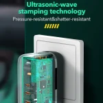 LDNIO Q367 65W GaN 3 x USB-C / Type-C Interface Charger with 1m USB-C / Type-C to USB-C / Type-C Data Cable, EU Plug, UK Plug, US Plug - Image 8