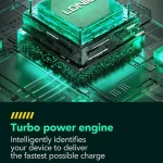 LDNIO Q367 65W GaN 3 x USB-C / Type-C Interface Charger with 1m USB-C / Type-C to USB-C / Type-C Data Cable, EU Plug, UK Plug, US Plug - Image 10