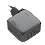 LDNIO Q408 100W GaN USB+3 USB-C / Type-C Interface Charger with 1m 100W USB-C / Type-C to USB-C / Type-C Data Cable, EU Plug, UK Plug, US Plug - Image 19