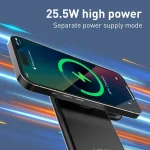 LDNIO WL02 25.5W 5 in 1 MagSafe Wireless Charger with 30cm Type-C Cable - Image 6