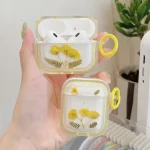 Glitter Starry Epoxy Dried Flowers Earbuds Box TPU Case, For AirPods Pro 2, For AirPods 3 - Image 2