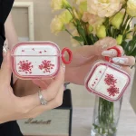Glitter Snowflake Epoxy Dried Flowers Earbuds Box TPU Case, For AirPods Pro 2, For AirPods 3 - Image 2