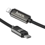 hoco U137 USB-C / Type-C to 8 Pin Line PD Charging Data Cable with Display, 1.2m - Image 3