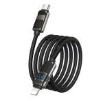 hoco U137 USB-C / Type-C to 8 Pin Line PD Charging Data Cable with Display, 1.2m - Image 5