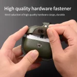 Business Leather Bluetooth Earphone Protective Case with Hook, For Samsung Galaxy Buds 3 - Image 7