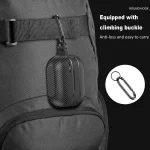 Carbon Fiber Texture Earphone Protective Case with Carabiner, For Samsung Galaxy Buds3 / 3 Pro - Image 5