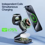 DUZZONA W21 Qi2 15W 3 in 1 Magnetic Wireless Charger Stand, W21 - Image 5