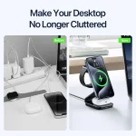 DUZZONA W21 Qi2 15W 3 in 1 Magnetic Wireless Charger Stand, W21 - Image 6