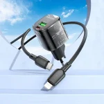 BOROFONE BN17 PD20W USB, Type-C Charger with 1m Type-C to 8 Pin Cable Set, EU Plug - Image 7