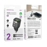 BOROFONE BN17 PD20W USB, Type-C Charger with 1m Type-C to 8 Pin Cable Set, EU Plug - Image 8