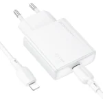 BOROFONE BN23 PD 20W Type-C Charger with 1m Type-C to 8 Pin Cable Set, EU Plug - Image 2