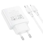 BOROFONE BN23 PD 20W Type-C Charger with 1m Type-C to 8 Pin Cable Set, EU Plug - Image 4