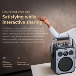 WK Beluga D7 Conductor HiFi Outdoor Portable Bluetooth Speaker, D7  (Black) - Image 6