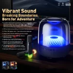 WK Beluga D16 Smart Island Desktop Bluetooth Speaker with Dual Microphones, D16 (Black) - Image 2