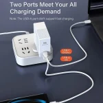 LDNIO A2620C PD3.0 65W USB Power Adapter Travel Charger with Type-C to Type-C Cable, EU Plug, US Plug, UK Plug - Image 4