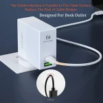 LDNIO A2620C PD3.0 65W USB Power Adapter Travel Charger with Type-C to Type-C Cable, EU Plug, US Plug, UK Plug - Image 7