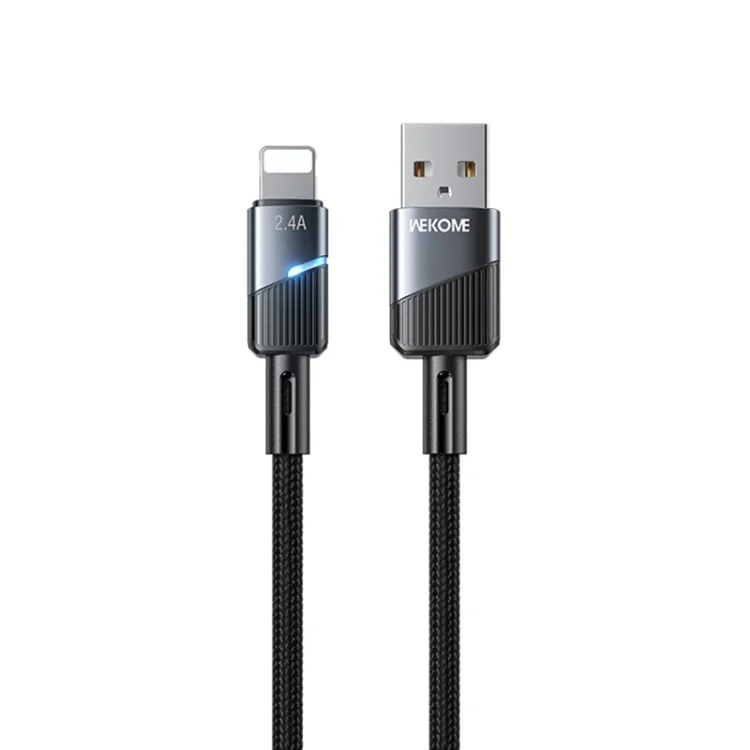 WK WDC-36i Intelligent Power-off 1m 2.4A USB to 8 Pin Fast Charging Data Cable, WDC-36i