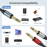 Gold Plated 6.35mm Male Dual Sound TRS Stereo to 2 x 6.35mm Male TS Mono Y Splitter Adapter Audio Cable, 0.3m, 1m, 2m, 3m, 5m - Image 5