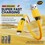 WK WDC-27i Elastic Genuine Silicone 1m 12W USB to 8 Pin Fast Charging Data Cable, WDC-27i - Image 4