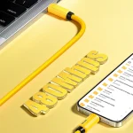 WK WDC-30 Elastic Silicone 1.2m 66W USB to 8 Pin / Type-C / Micro USB Fast Charging Data Cable, WDC-30 - Image 7