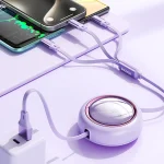 WK WDC-18 Star Series 1.2m 100W USB to 8 Pin / Type-C / Micro USB Retractable Data Cable - Image 5