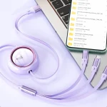 WK WDC-18 Star Series 1.2m 100W USB to 8 Pin / Type-C / Micro USB Retractable Data Cable - Image 7