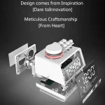 K11 LED Bluetooth 4.2 Speaker Alarm Clock Music Display Radio, EU Plug, UK Plug - Image 2