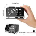 K11 LED Bluetooth 4.2 Speaker Alarm Clock Music Display Radio, EU Plug, UK Plug - Image 4