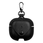 Business Leather Earphone Protective Case with Hook, For AirPods 4