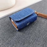 Cowboy Fabric Texture PU Headset Protective Bag, For AirPods 3, For AirPods Pro, For AirPods Pro 2 - Image 4