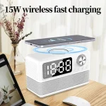 BT509 LED Bluetooth 5.3 Speaker Alarm Clock Music Display Radio - Image 3