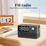 BT509 LED Bluetooth 5.3 Speaker Alarm Clock Music Display Radio - Image 7