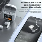 WEKOME Beluga S12 Audyhle ENC Noise Reduction Wireless Earphones with Smart Color Screen - Image 6