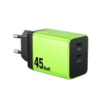 WK WP-U33 45W USB-C / Type-Cx2 GaN Fast Charger, EU Plug, UK Plug