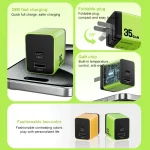 WK WP-U36 35W USB-C / Type-C, USB GaN Fast Charger, EU Plug, UK Plug - Image 3