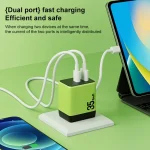 WK WP-U36 35W USB-C / Type-C, USB GaN Fast Charger, EU Plug, UK Plug - Image 4